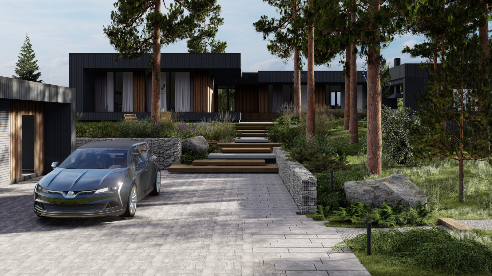 Визуализация Охтинский парк