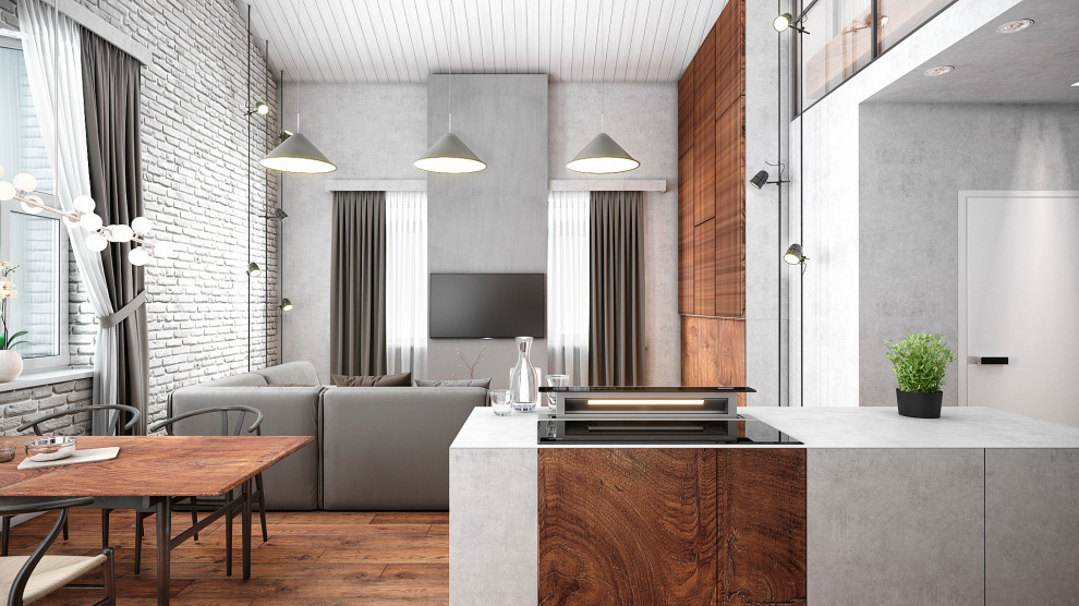 Дизайн проект интерьеров загородного дома в поселке Скандинавия