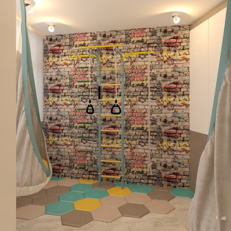 Дизайн интерьера игровой комнаты