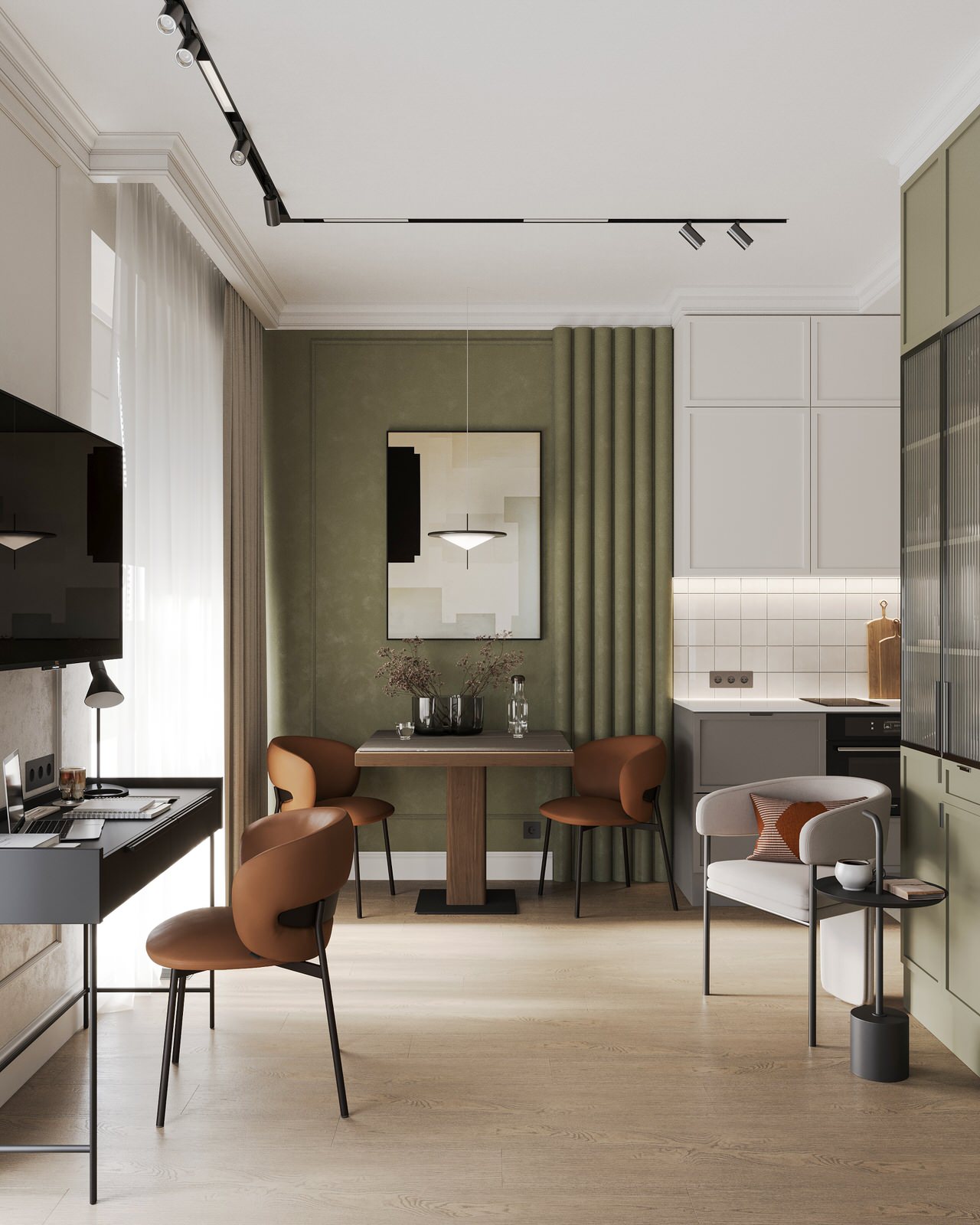 Маленькая студия 34,4 кв.м., жк Wellton Towers