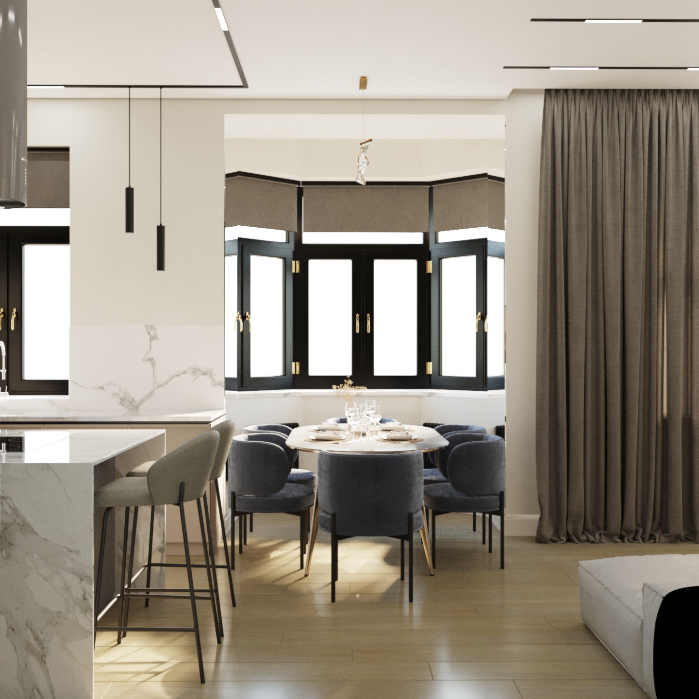 Дизайн проект квартиры в сталинке