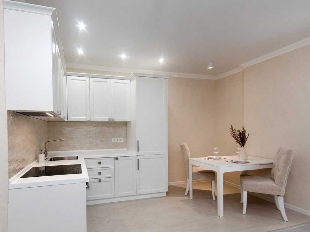 Обложка проекта: Белая кухня ЖК "Циолковский", Обнинск