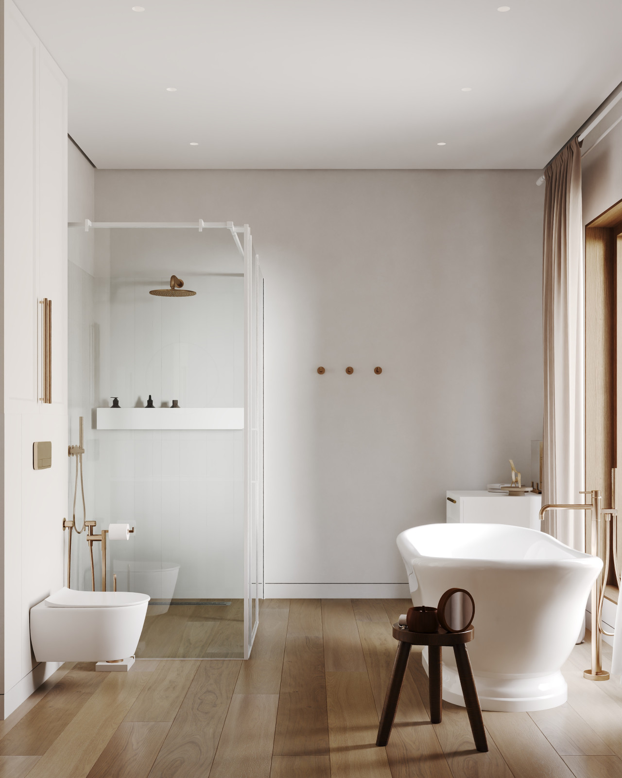 Ванная комната из проекта #частныйдомотunison