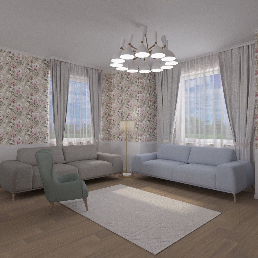 Обложка проекта: Кухня-гостиная Прованс