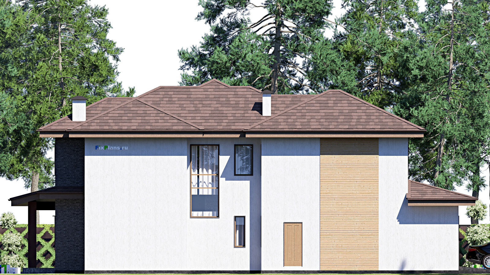 Проект двухэтажного дома 13х20 м S271м2 F-17252