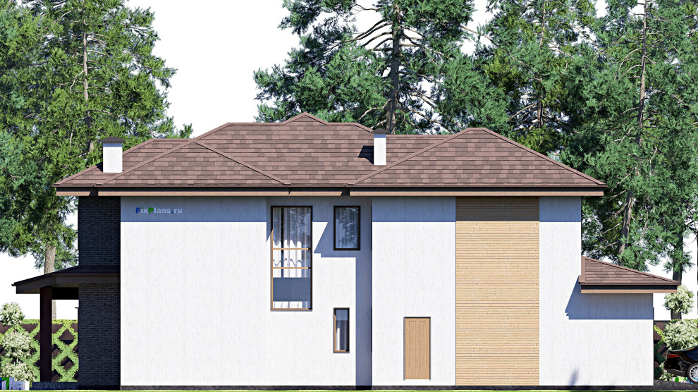 Проект двухэтажного дома 13х20 м S271м2 F-17252