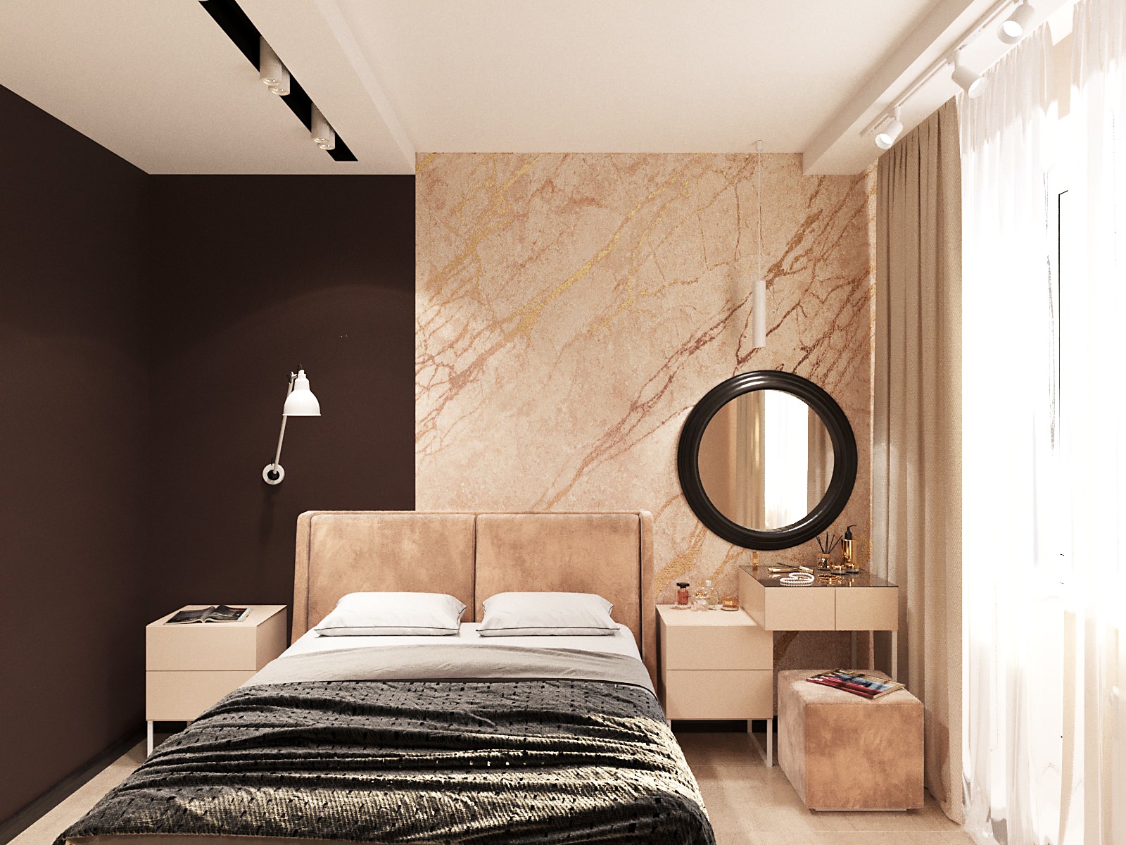 Обложка проекта: спальня с гардеробной