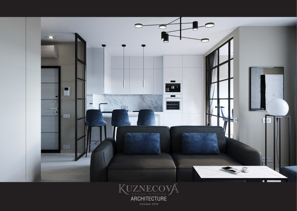 Дизайн проект квартиры 50 кв.м.