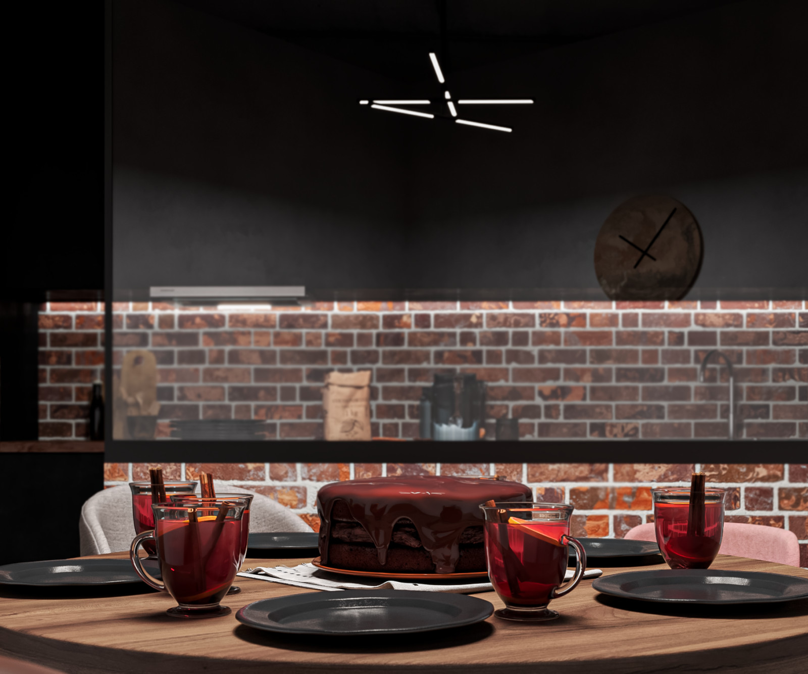 Обложка проекта: Кухня для руководителей в офисе компании