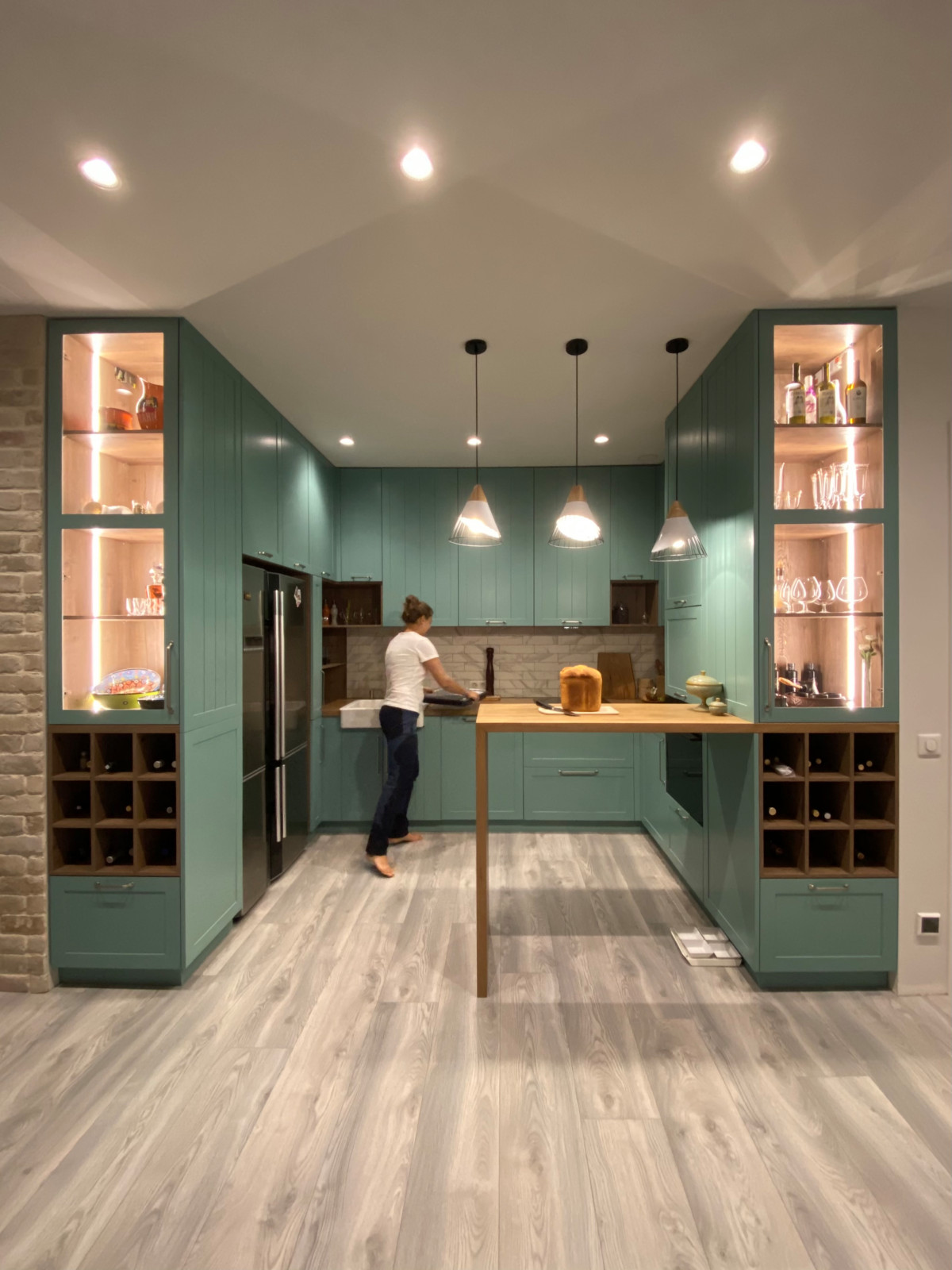 П-образная Кухня в стиле «Прованс»