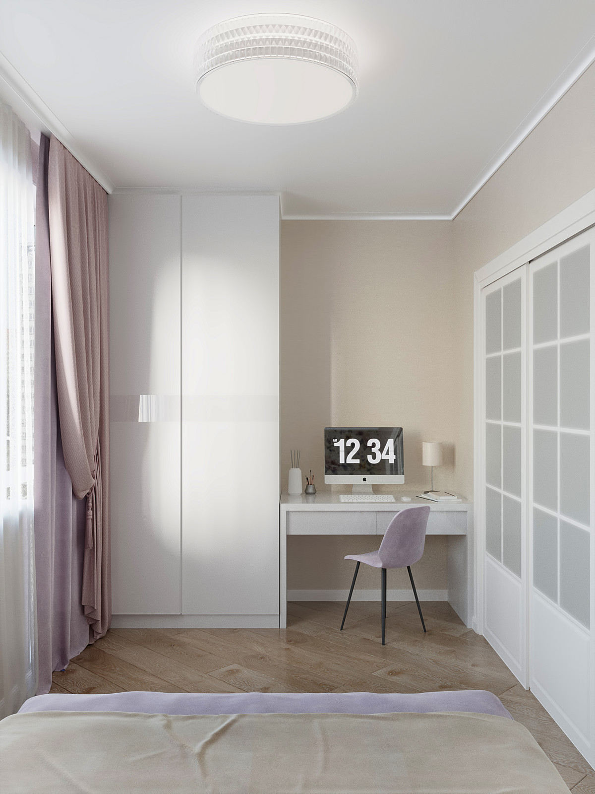 Бюджетный дизайн 3-ком. квартиры