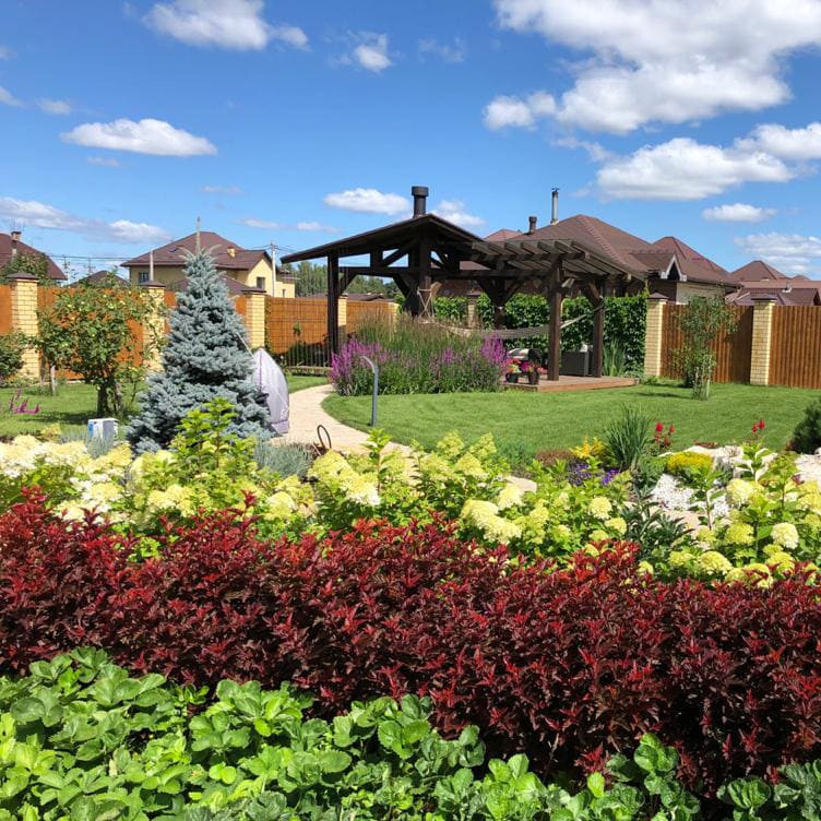 Мощение и озеленение