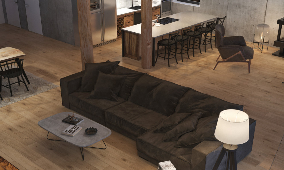 Дизайн-проект интерьера загородного дома (из бруса)