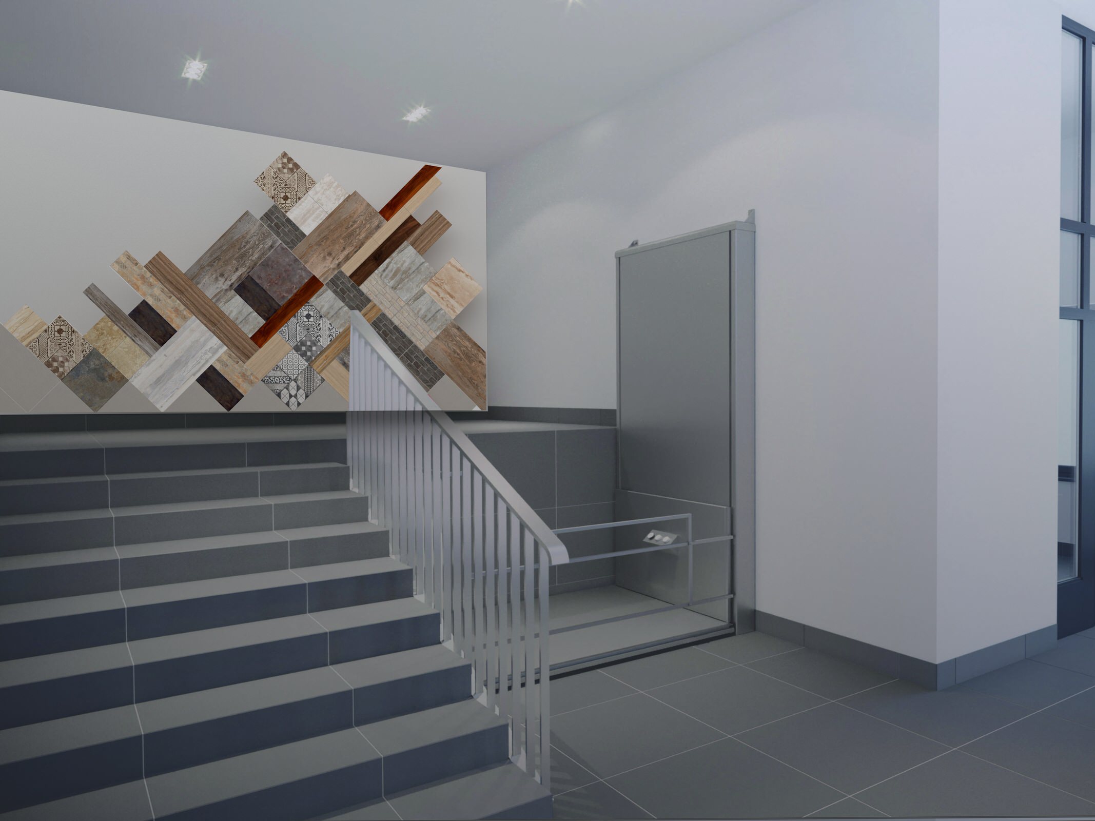 Дизайн-проект входной группы жилого дома в Санкт-Петербурге