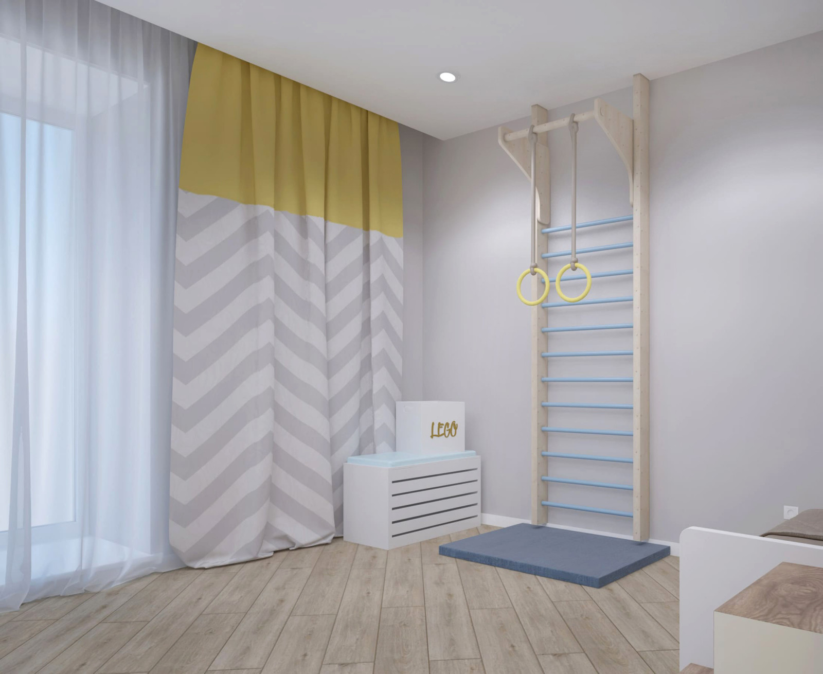 Солнечные гостиная и детская