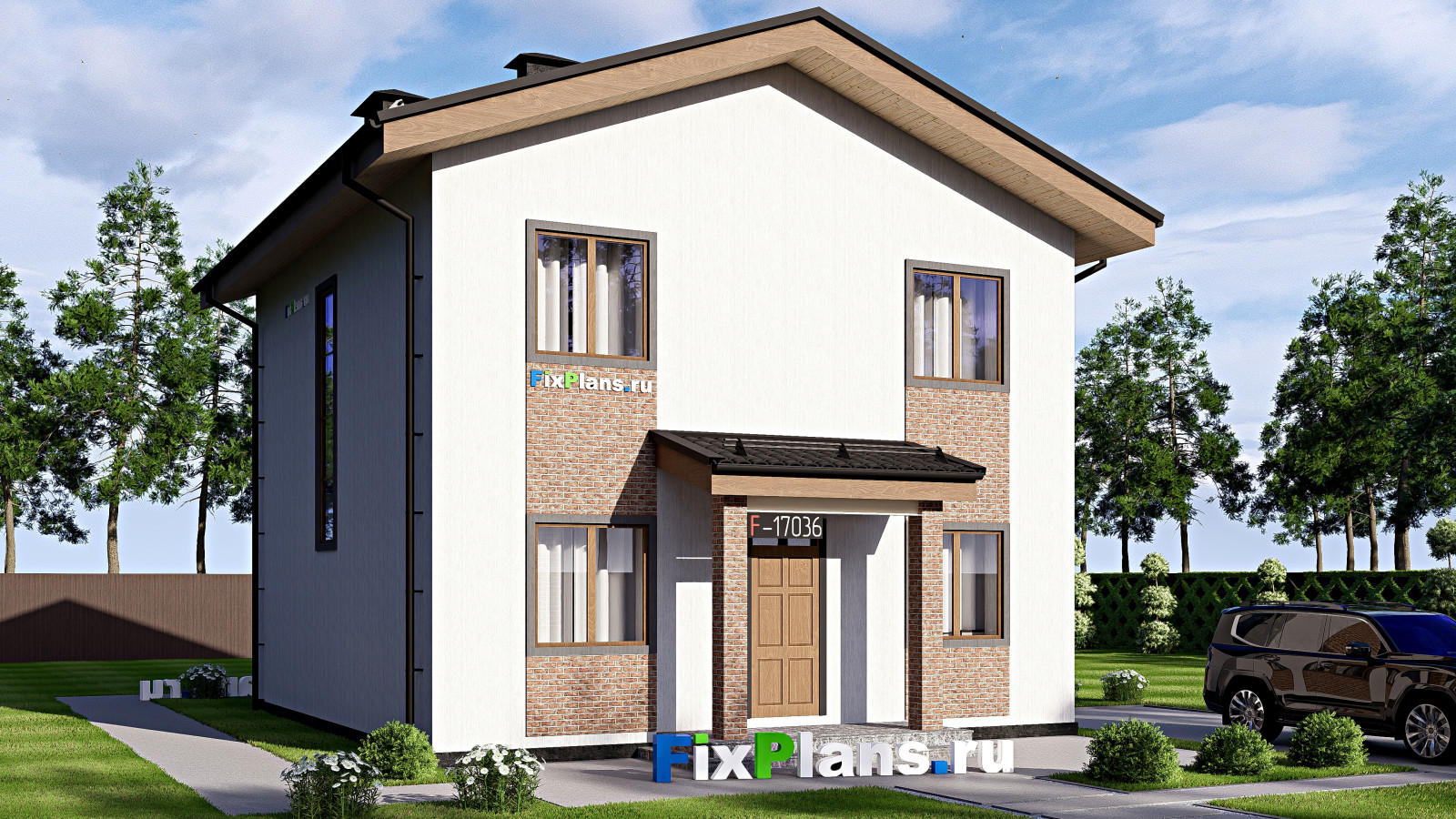 Проект двухэтажного дома 9х14 м S141м2 F-17036