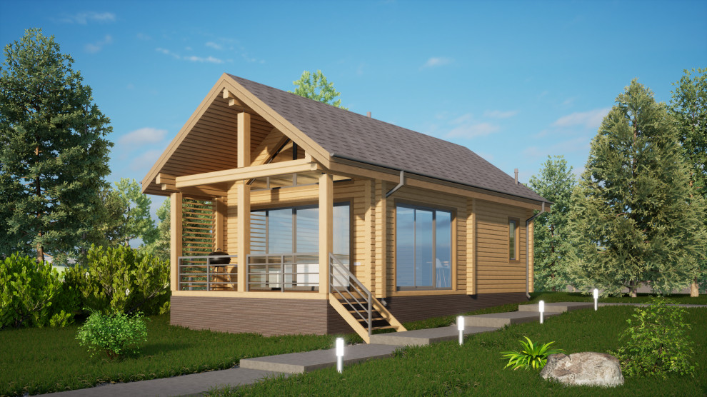 Проект гостевого дома из клееного бруса
