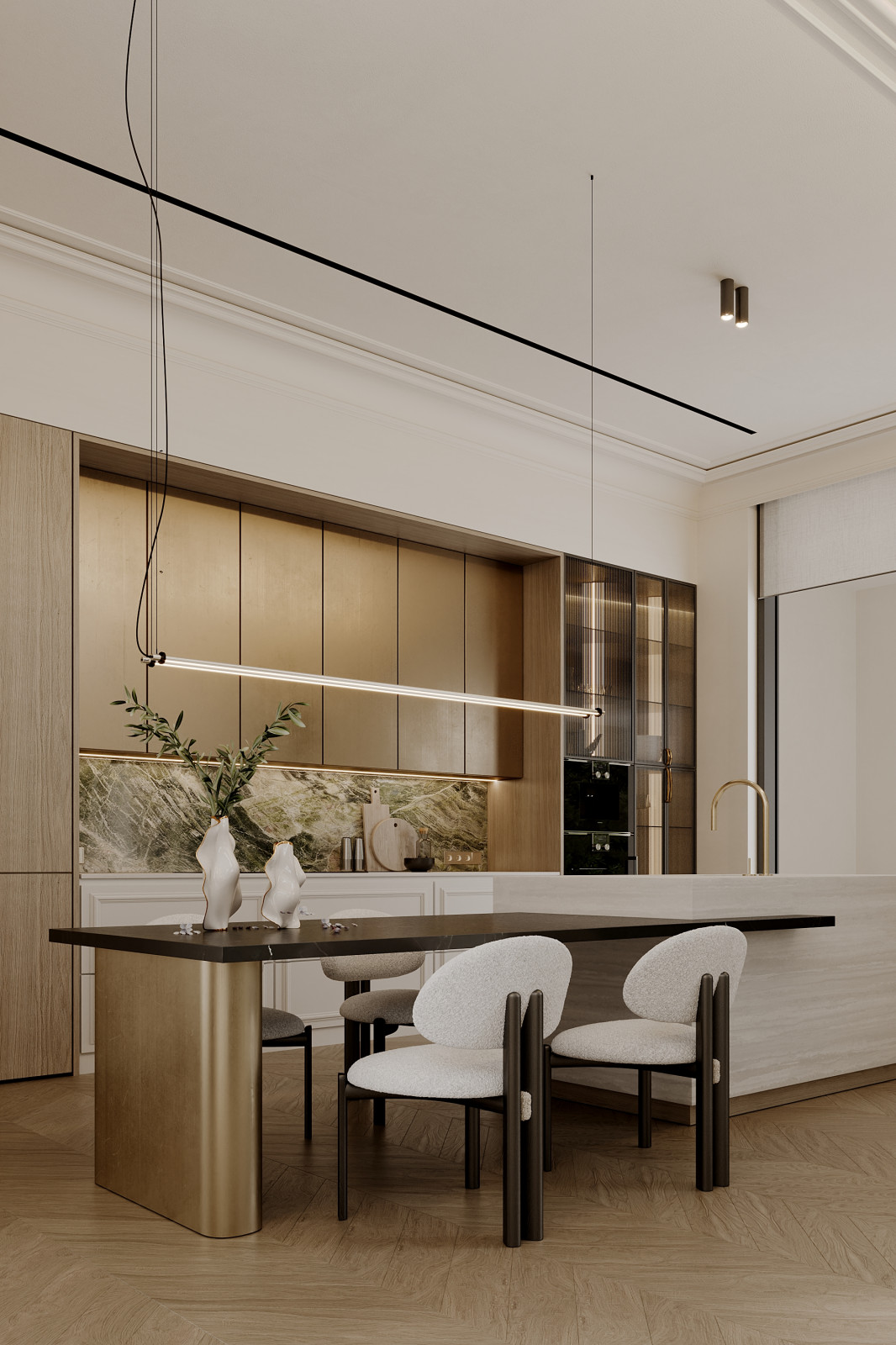 Просторная гостиная а коттедже