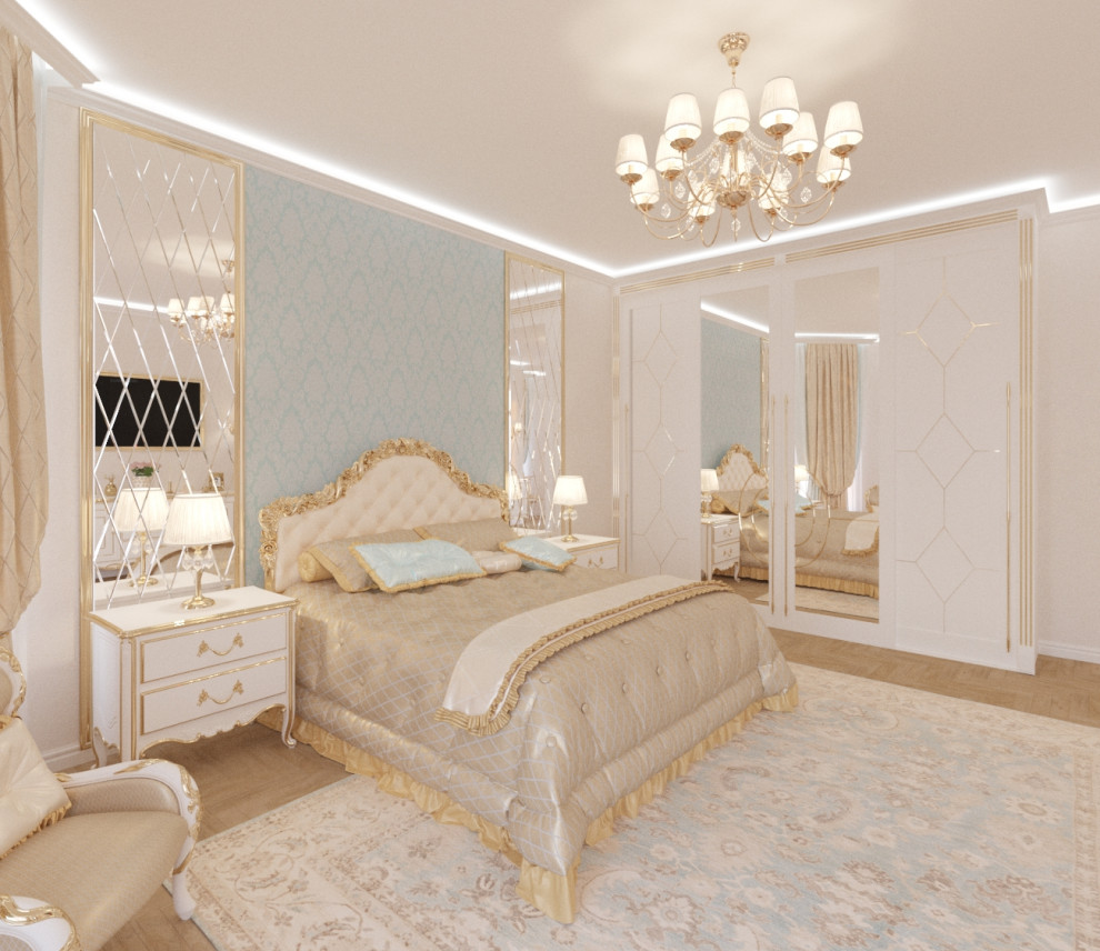 Спальня и прихожая в коттедже