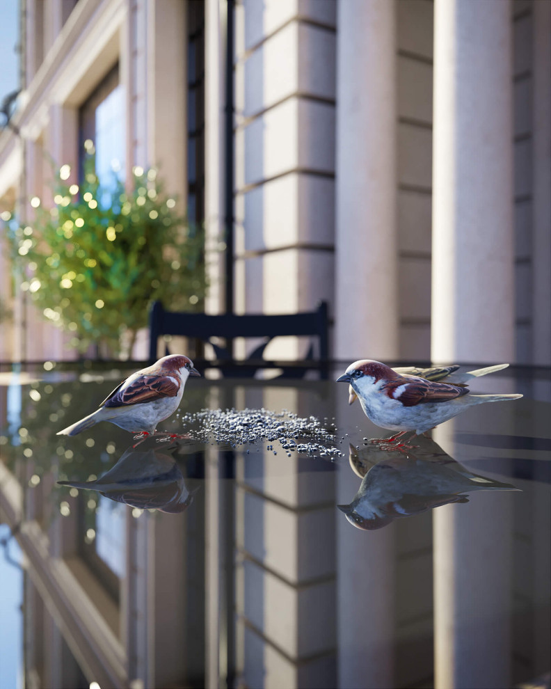 Архитектурный проект жилого дома с бассейном в классическом стиле. 1100кв.м.