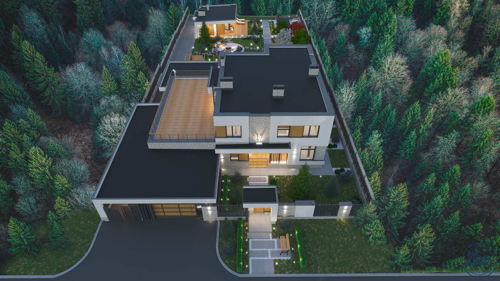 Проект двухэтажного индивидуального дома