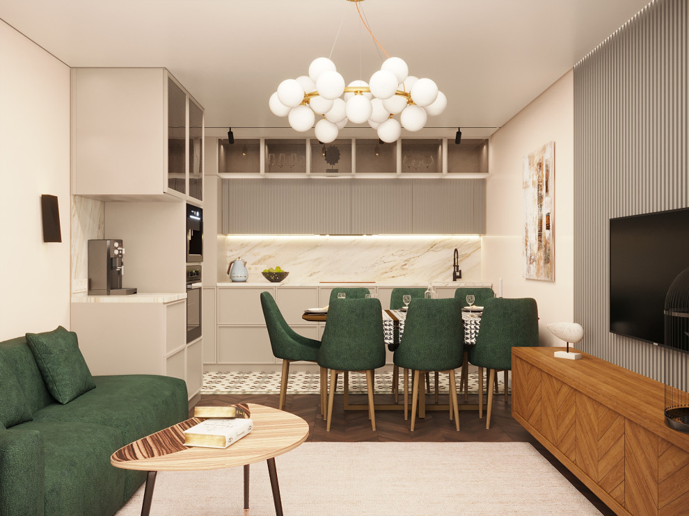 Дизайн проект 4-х комнатной квартиры, 117 кв.м