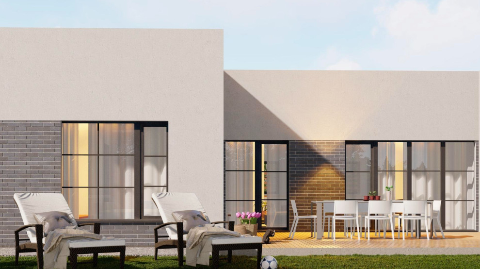 Частный жилой дом в современном стиле (163 кв.м.)