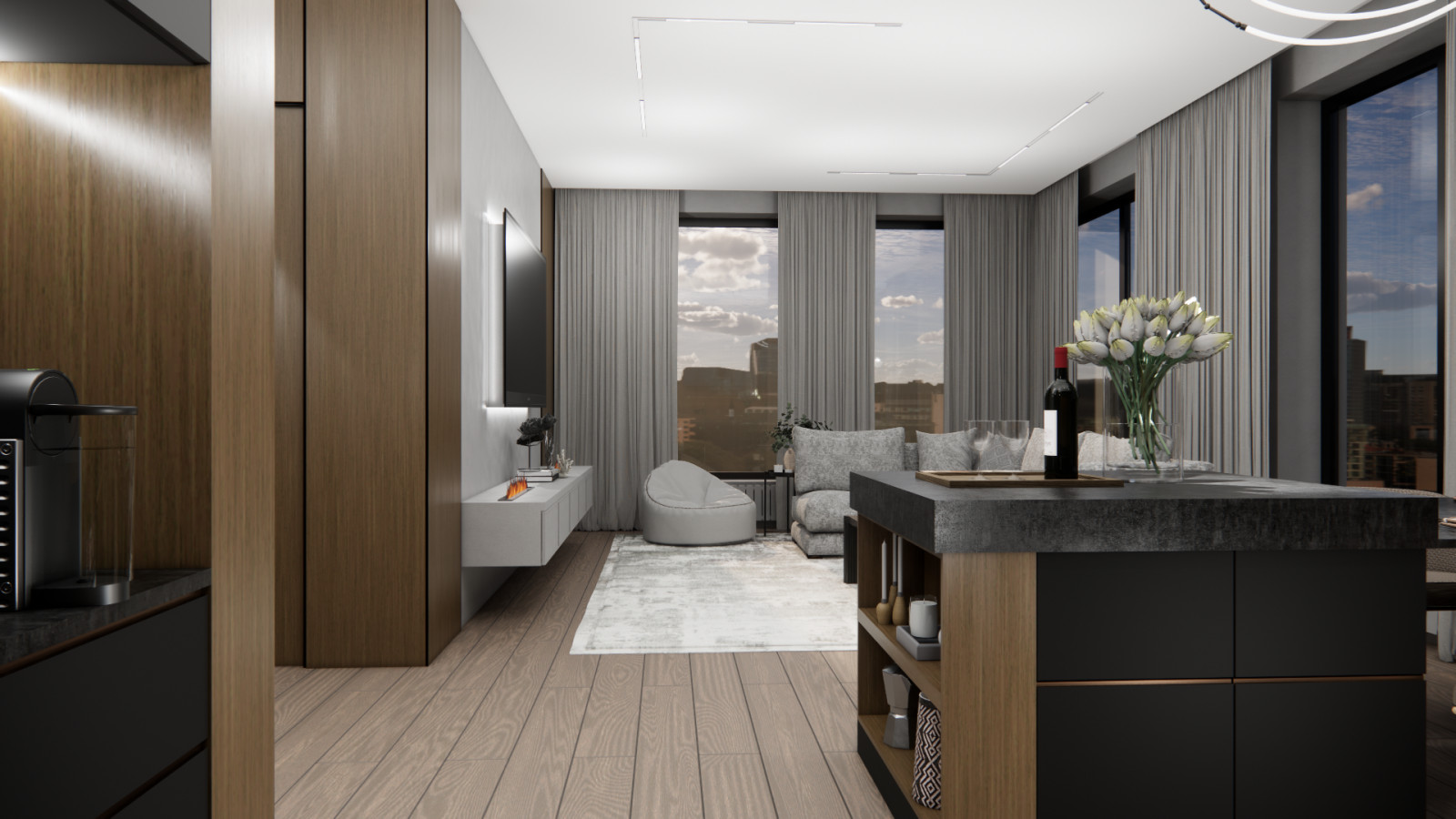 Варианты концепции дизайн-проекта квартиры