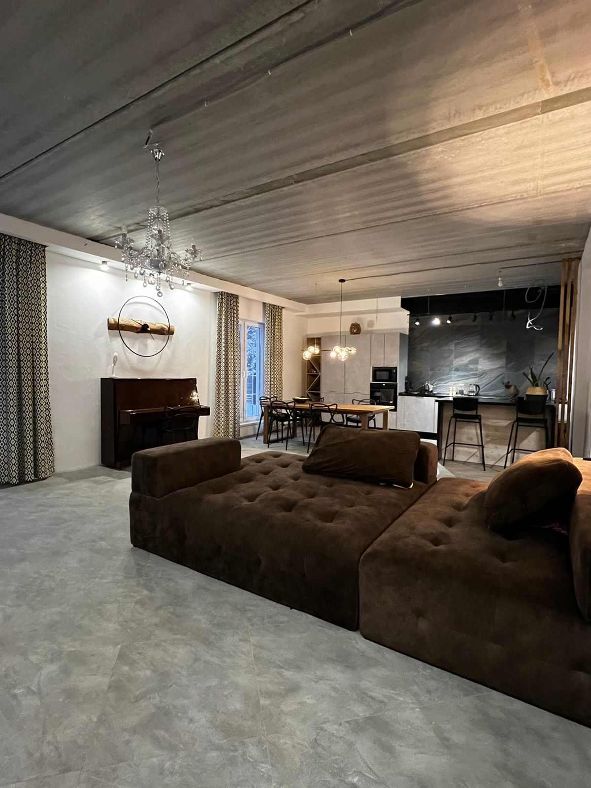 Преображение пространства кухни-гостиной в стиле Лофт