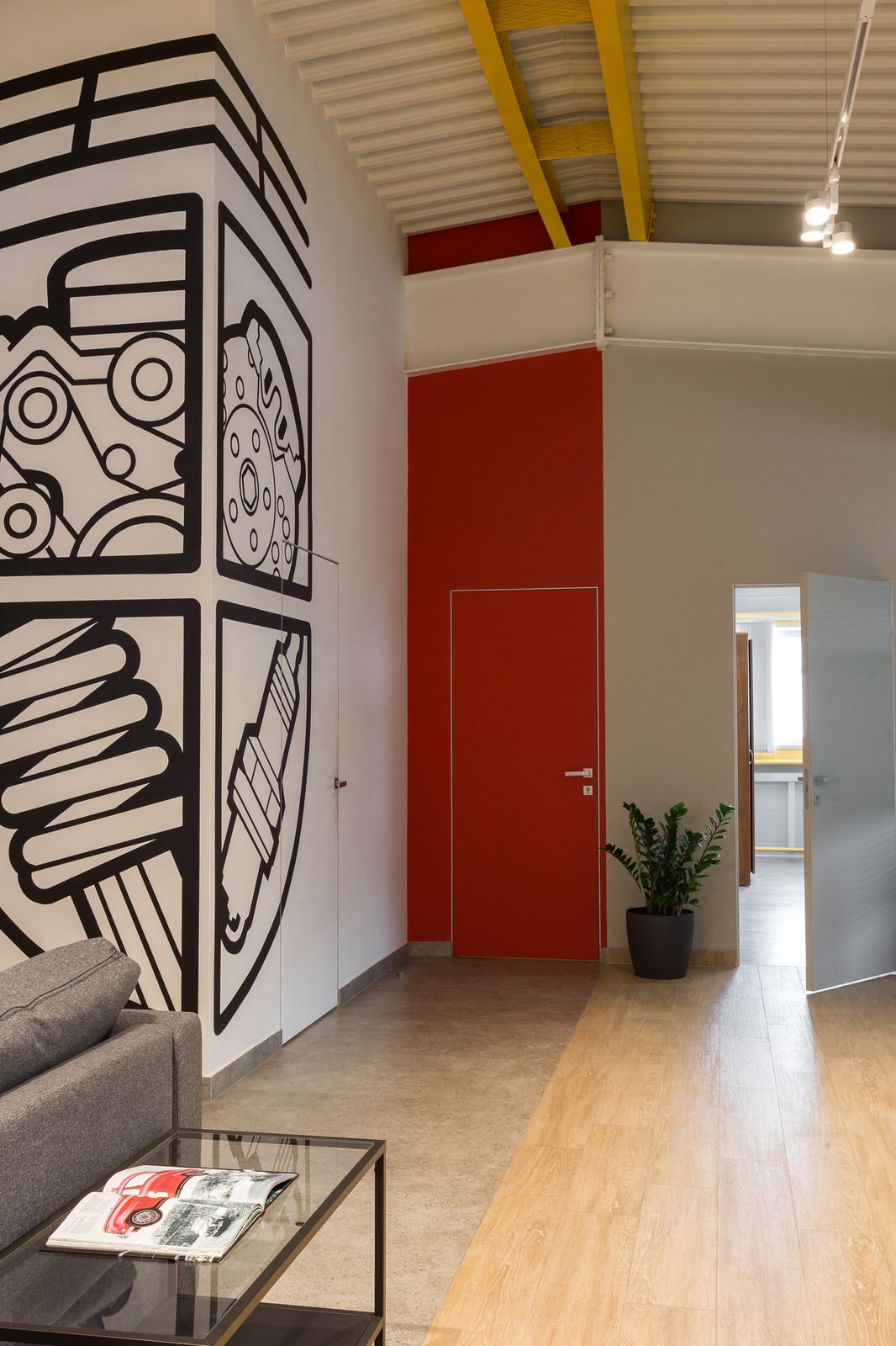 Обложка проекта: Интерьер клиентской зоны автомастерской- «центр правильного обслуживания»