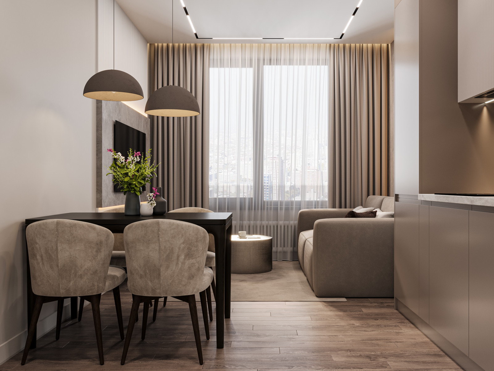 Дизайн проект интерьера  level Нагатинский