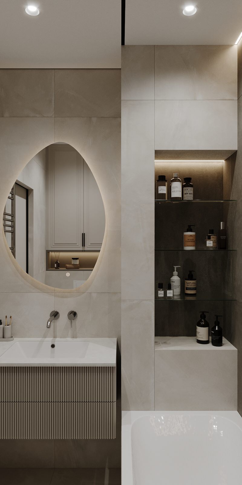 Интерьер квартиры в ЖК "Метрополия"