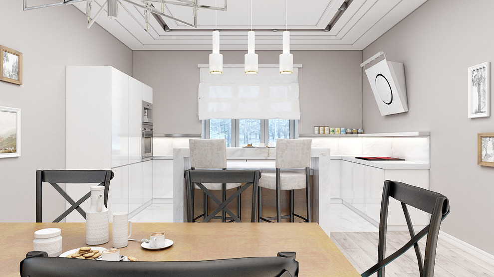 Дизайн первого этажа жилого дома