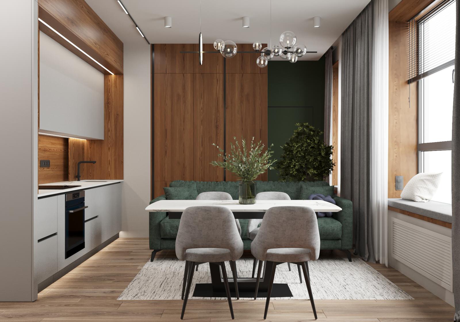 Обложка проекта: Кухня-гостиная