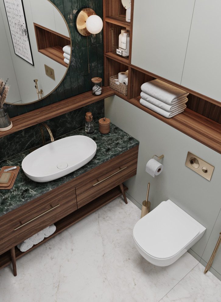 Гостевой санузел в таунхаусе в поселке Новорижский, 277 м2