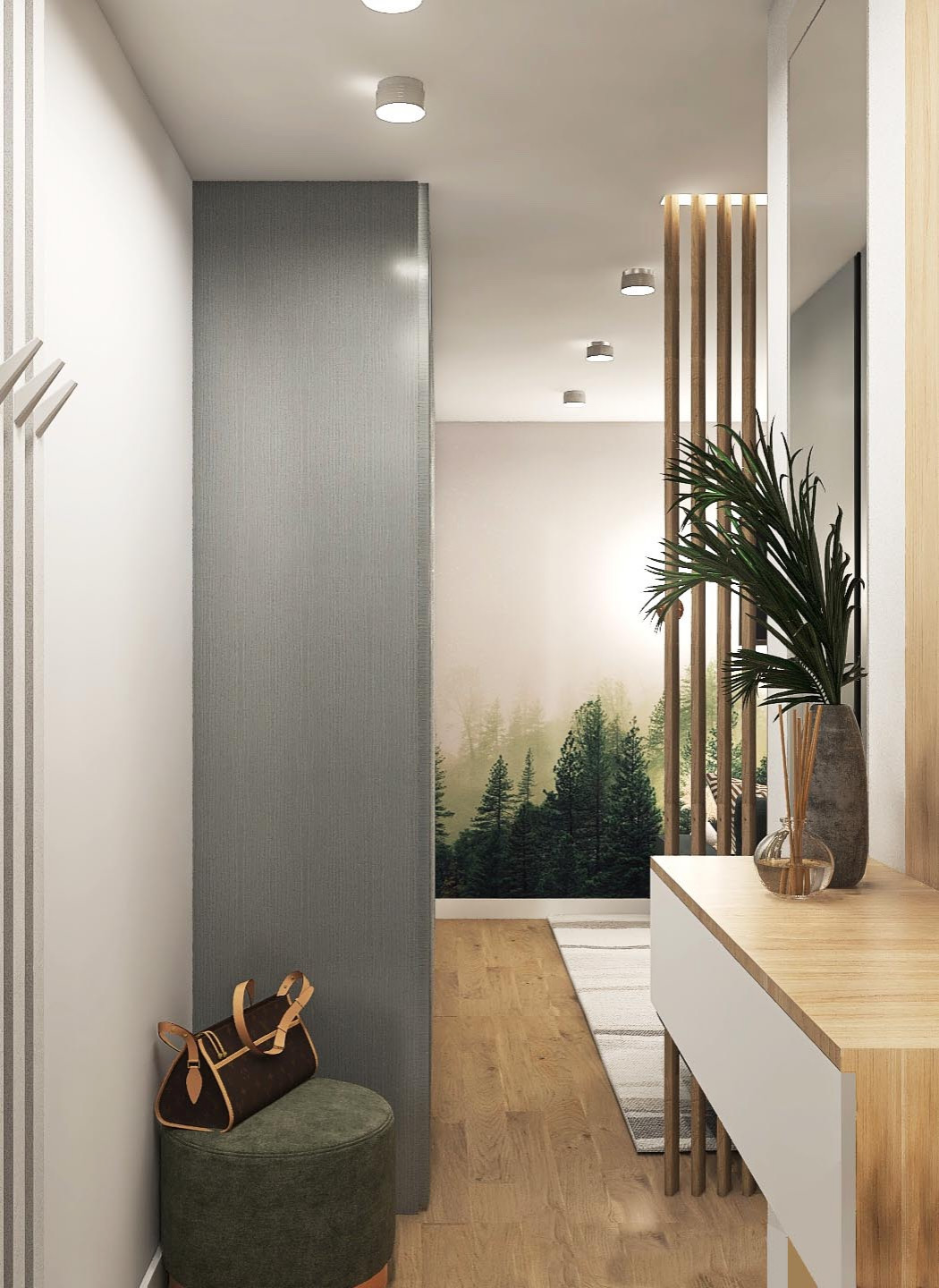 Обложка проекта: Дизайн для молодой семьи в однокомнатной квартире-студии