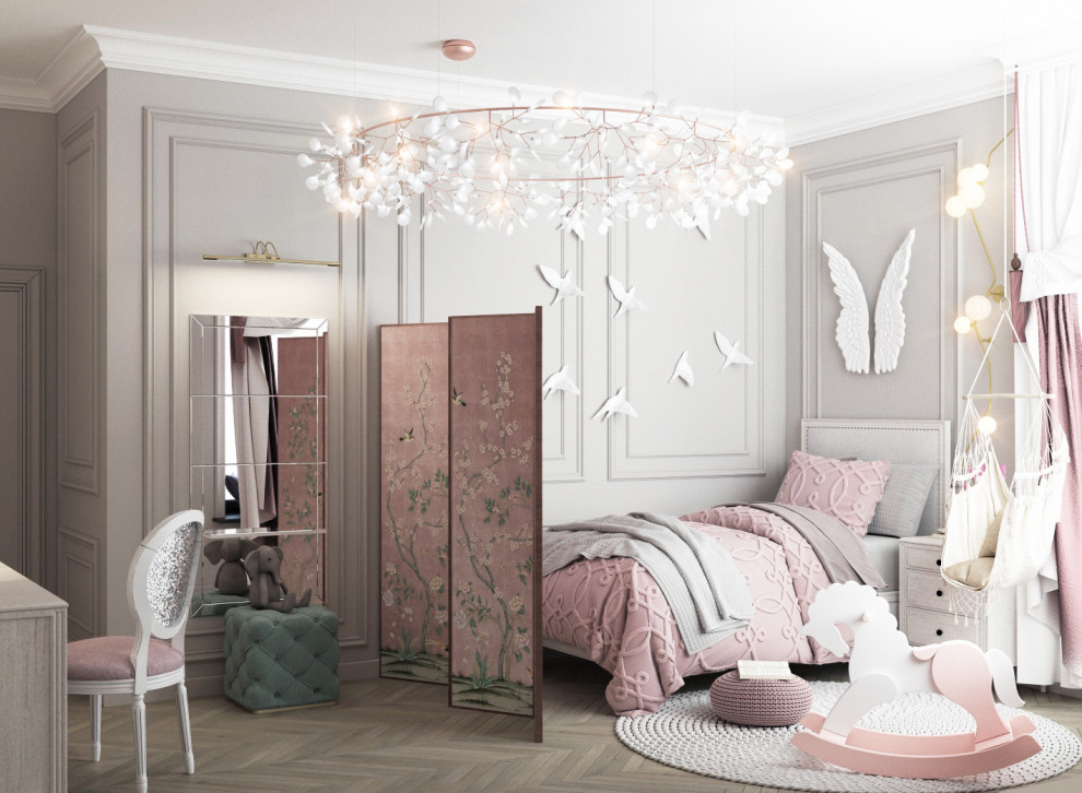 Стильная классика для семьи с тремя детьми (150 м2).