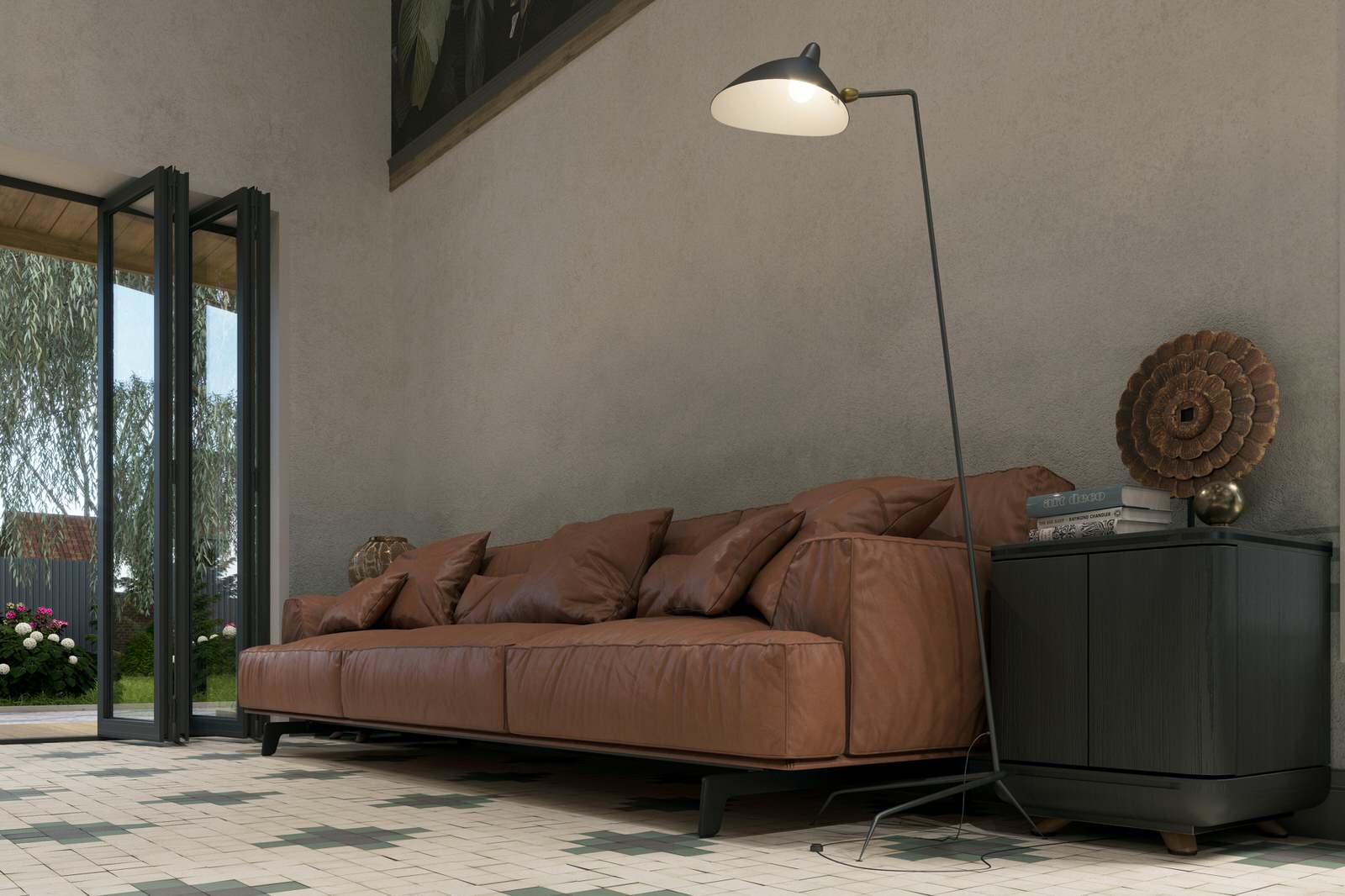 Загородный дом в Царевщине, интерьер в стиле лофт