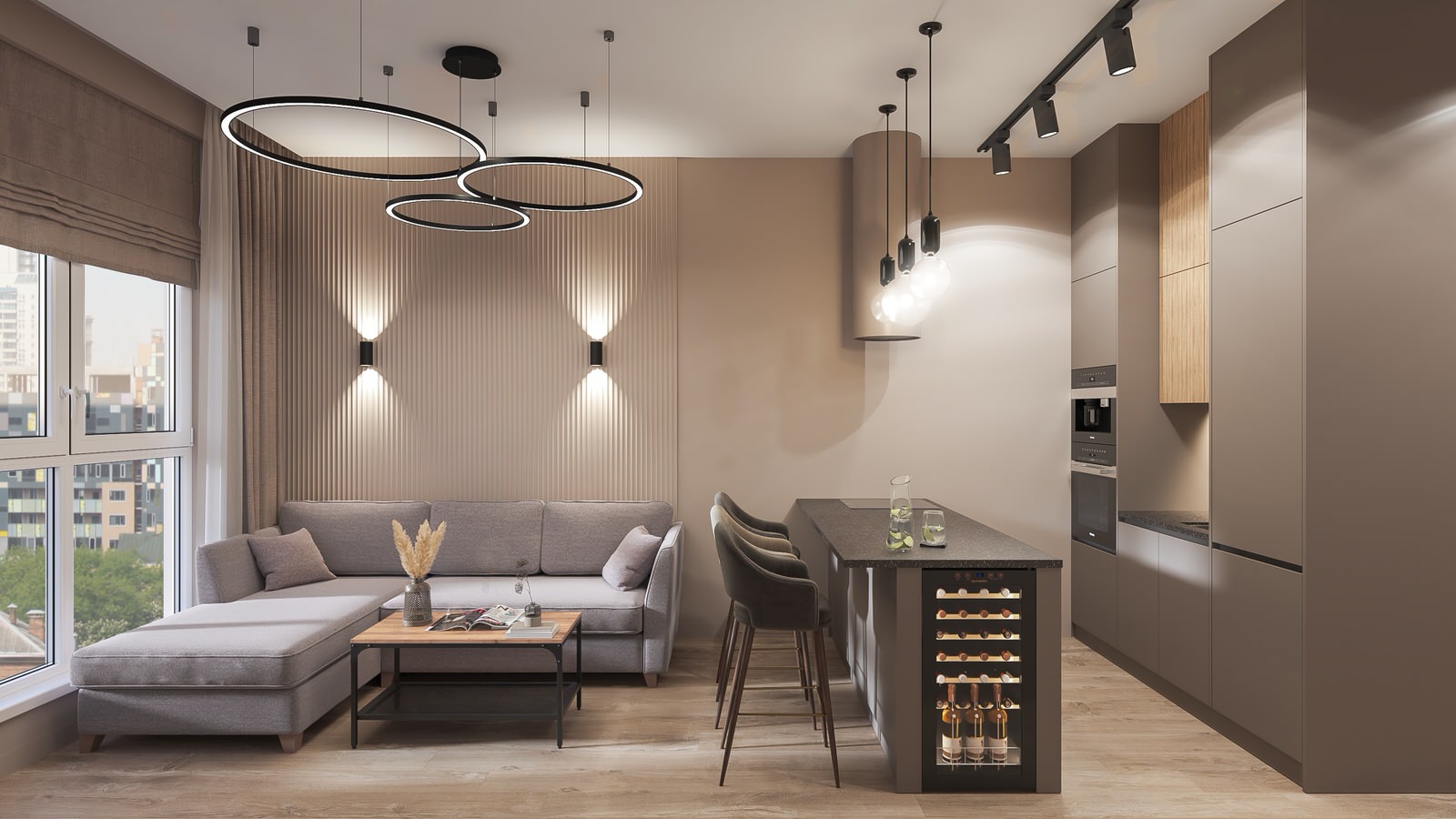 ЖК Скандинавия, 80 м2, двухкомнатная квартира