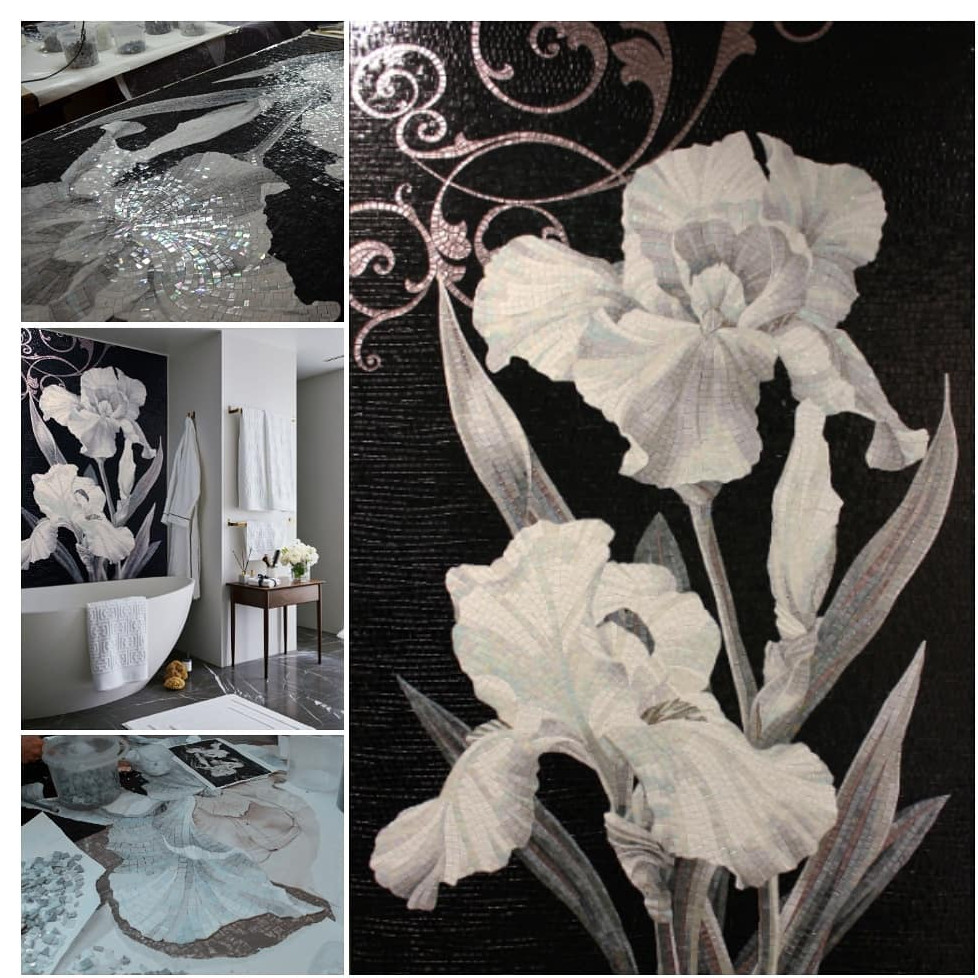 Обложка проекта: Панно "Ирисы". Мозаика