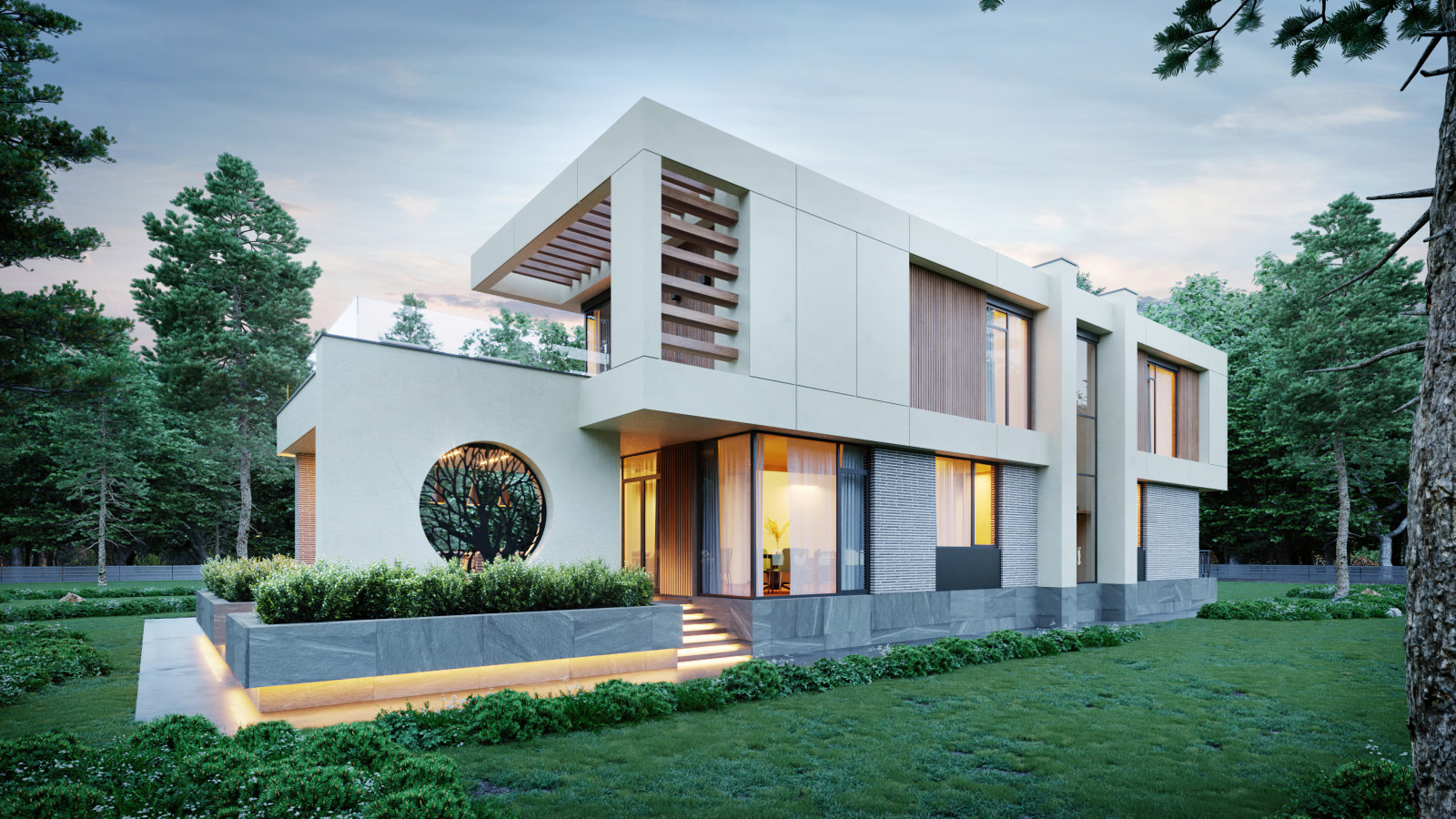 Проект индивидуального жилого дома и бани в СНТ "Ветеран"