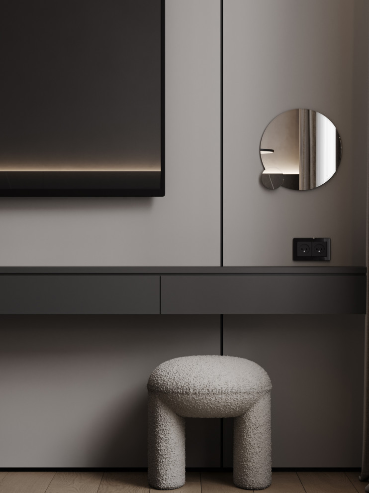 Брутальный современный интерьер, ЖК Румянцево Парк