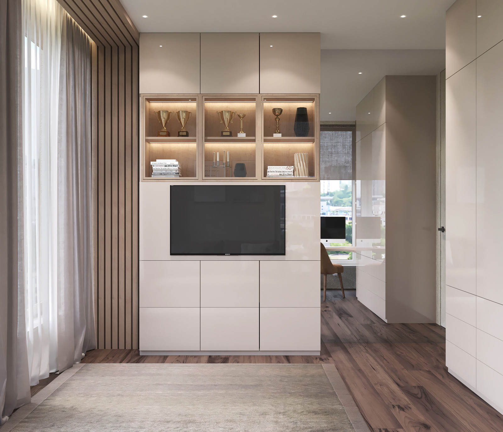 Дизайн интерьера квартиры в современном стиле в ЖК Вандер Парк