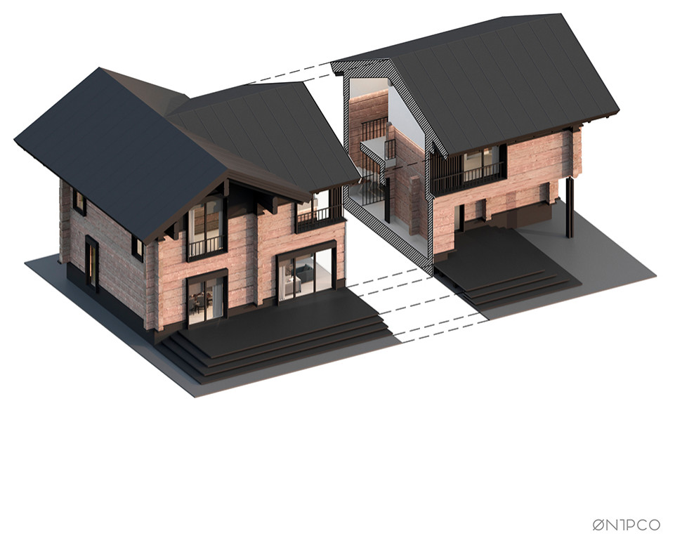 Дом из лафета / 220 м.кв