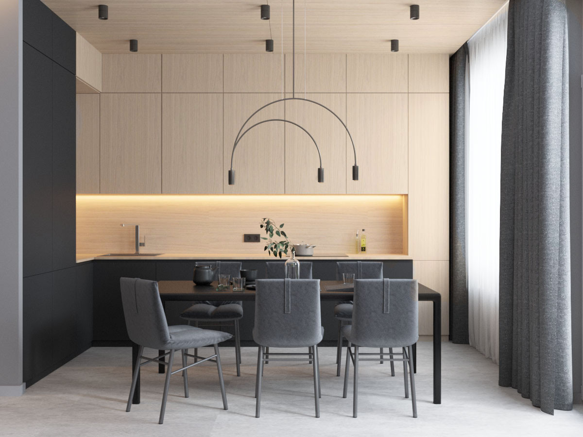 Аскетичный каркасный дом