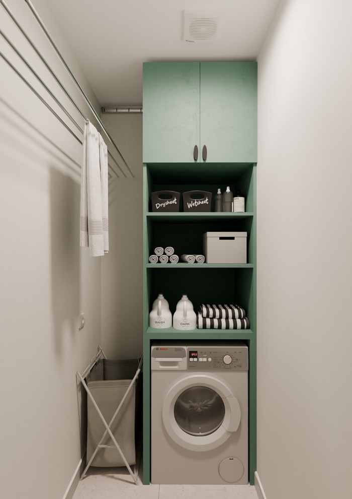 Евро однокомнатная квартира с яркими акцентами в ЖК Атмосфера