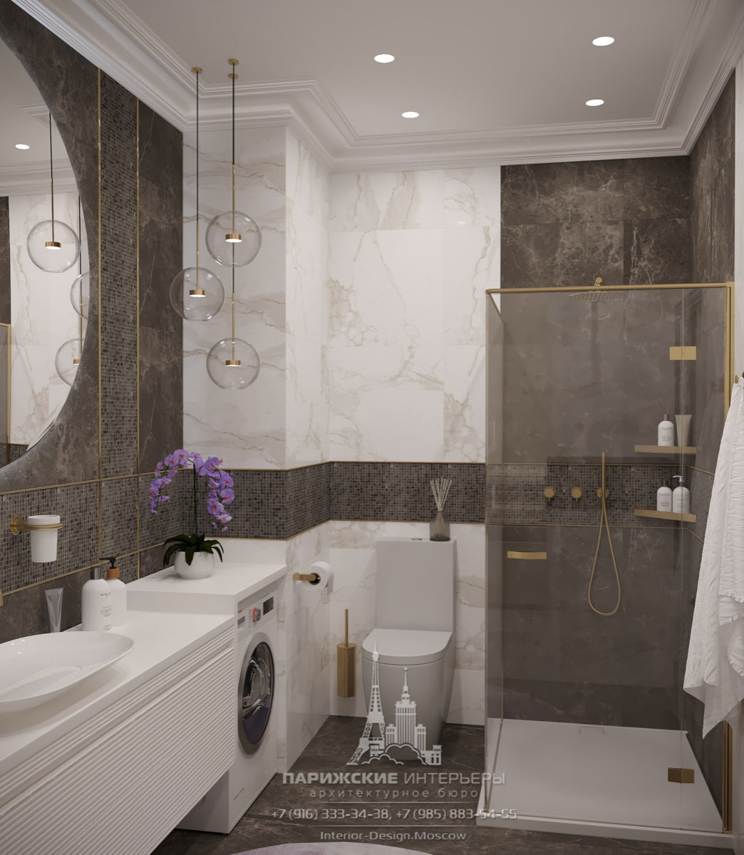 50 оттенков серого. Дизайн 2-комнатной квартиры в светлых тонах