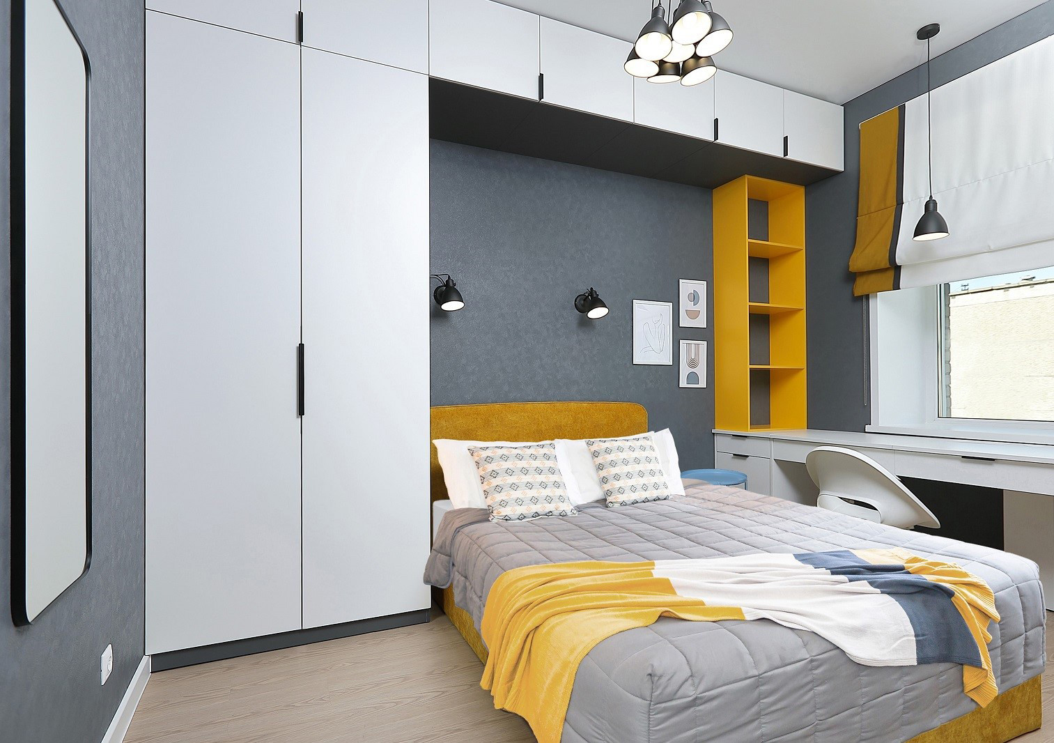 Обложка проекта: Квартира для дружной семьи в скандинавском стиле