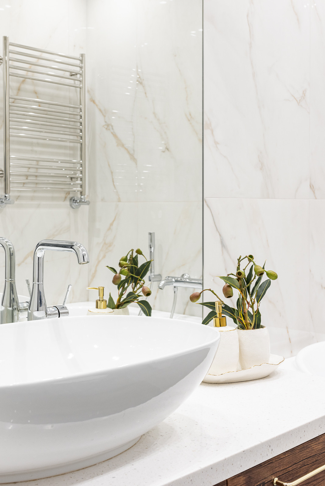 Реализованный проект трёхкомнатной квартиры в современном стиле, г. Уфа.