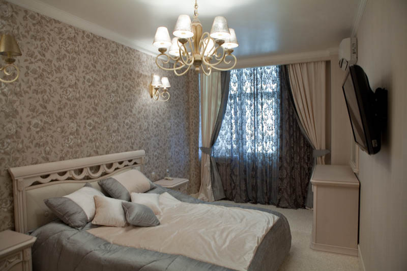 Классический Интерьер квартиры  в бежевых тонах (120 кв м)